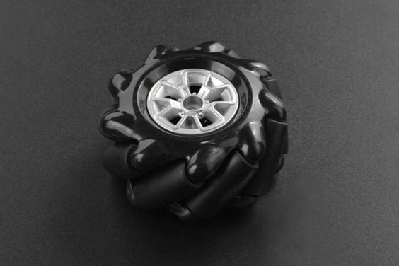 Black Mecanum Wheel with Motor Shaft Coupling (60mm) - Right [Discontinued] - Image 2