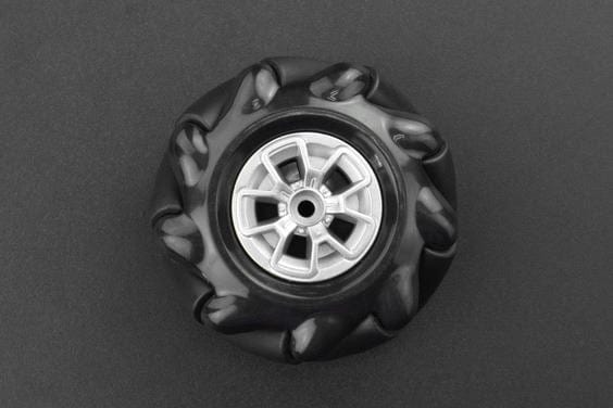 Black Mecanum Wheel with Motor Shaft Coupling (60mm) - Right [Discontinued] - Image 3