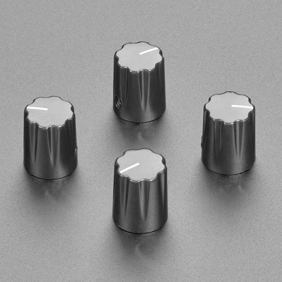 Black Micro Potentiometer Knob - 4 pack