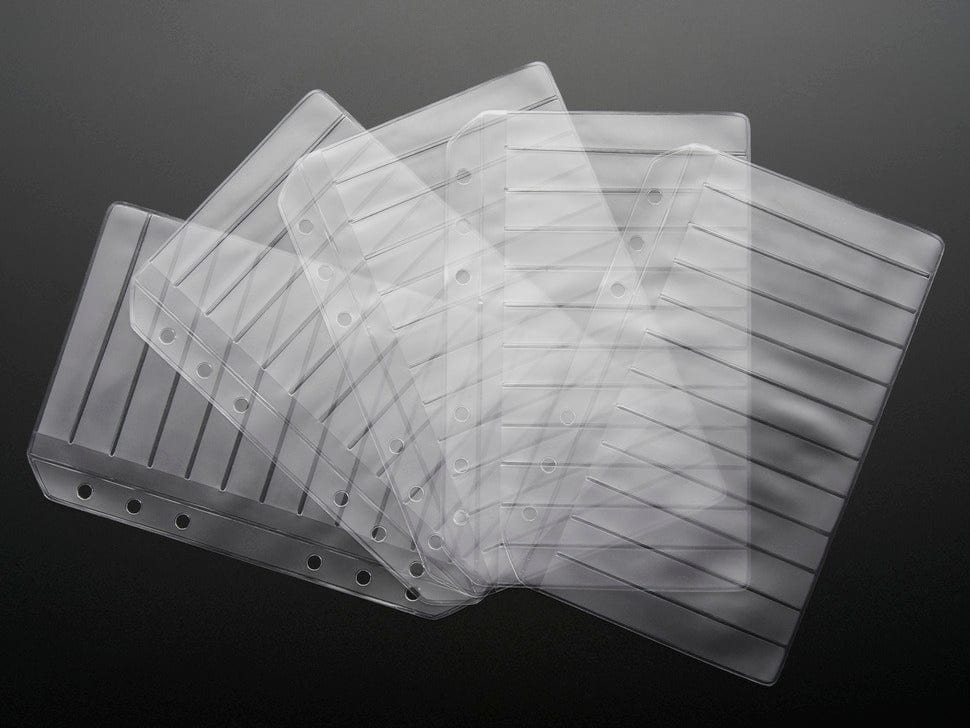 Blank SMT Storage Pages for 12 strips of 8mm Tape - 5 Pages - Image 2