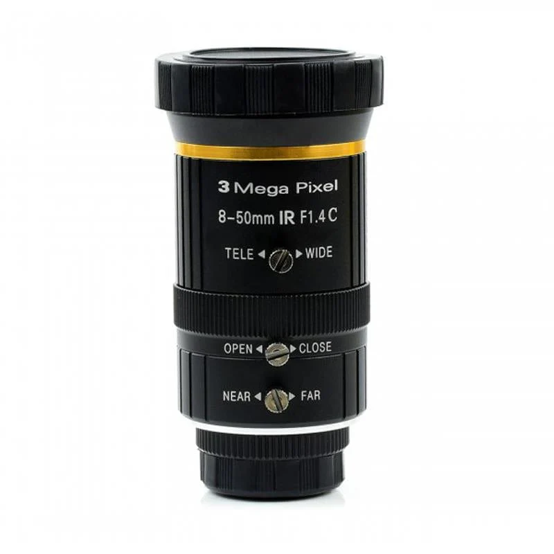 C-Mount 8-50mm Zoom Lense for Raspberry Pi HQ Camera