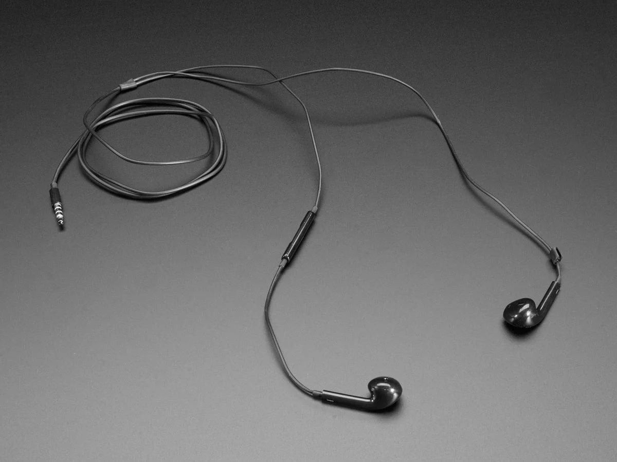 Cell-phone TRRS Headset - Earbud Headphones w/ Microphone