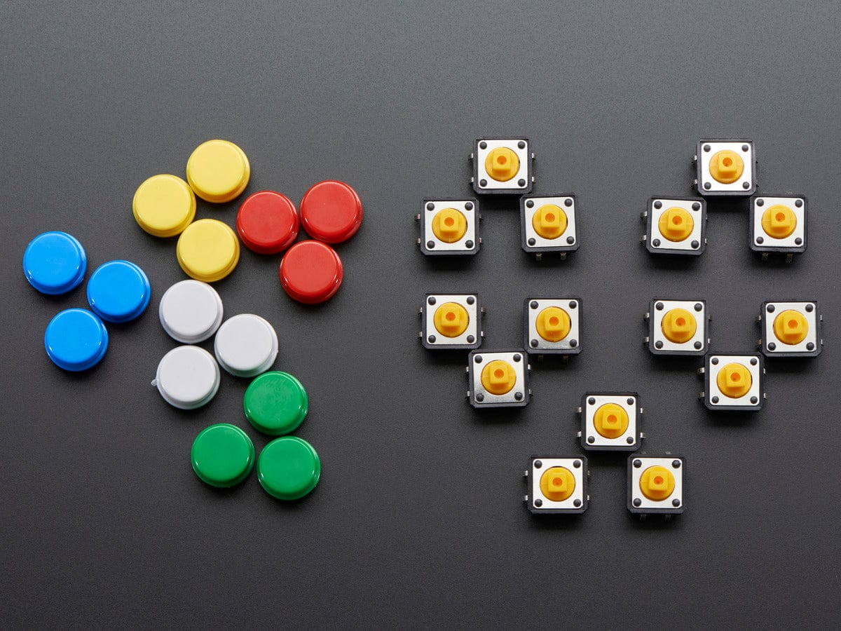 Colorful Round Tactile Button Switch Assortment - 15 pack - Image 5