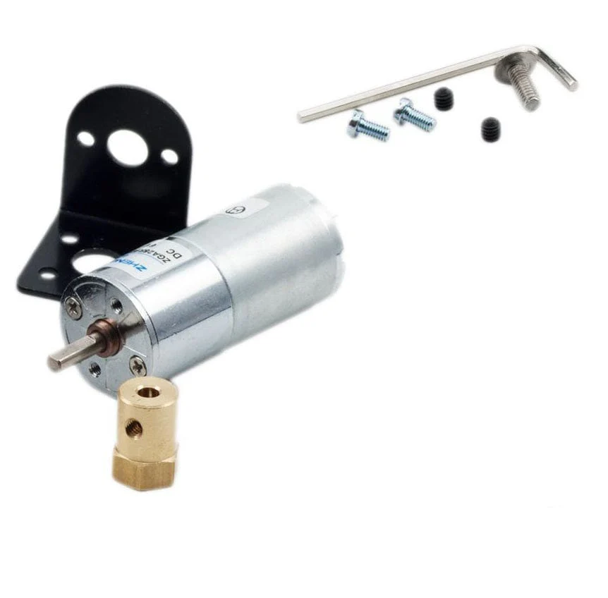 12V DC Motor 25D - 100RPM with Hub & Bracket