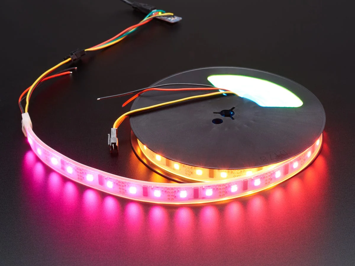 Digital RGB LED Weatherproof Strip - LPD8806 x 48 LED (LPD8806) [Discontinued]