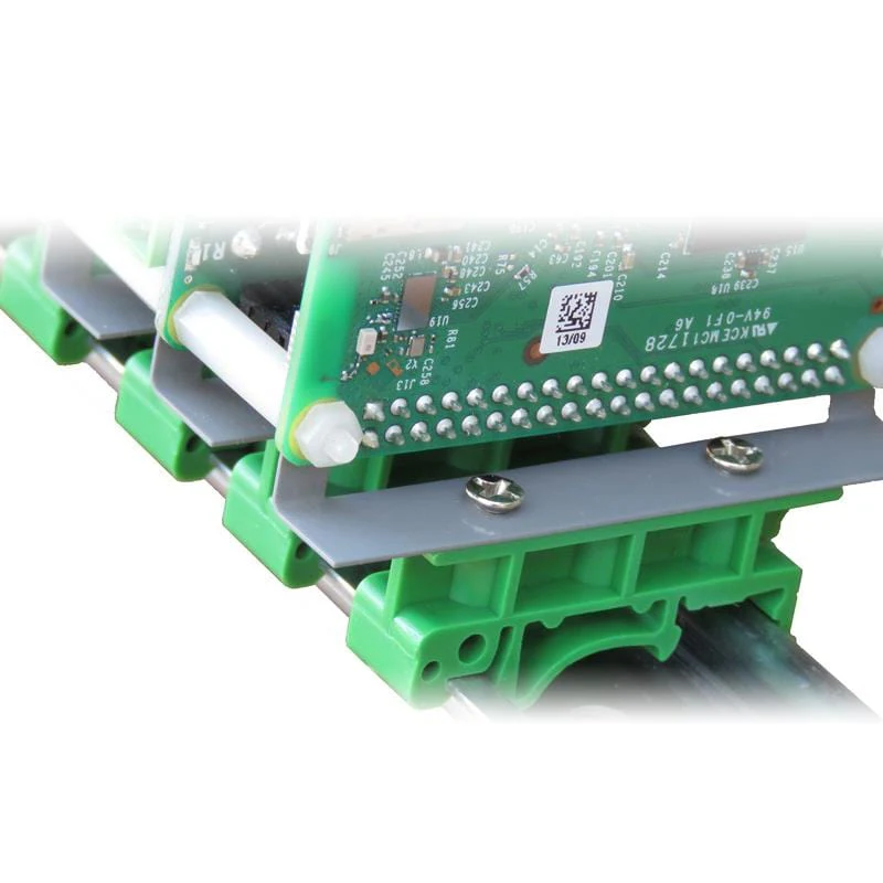 DIN-RAIL Kit Type-2 - Perpendicular to Rail - for Raspberry Pi [Discontinued]