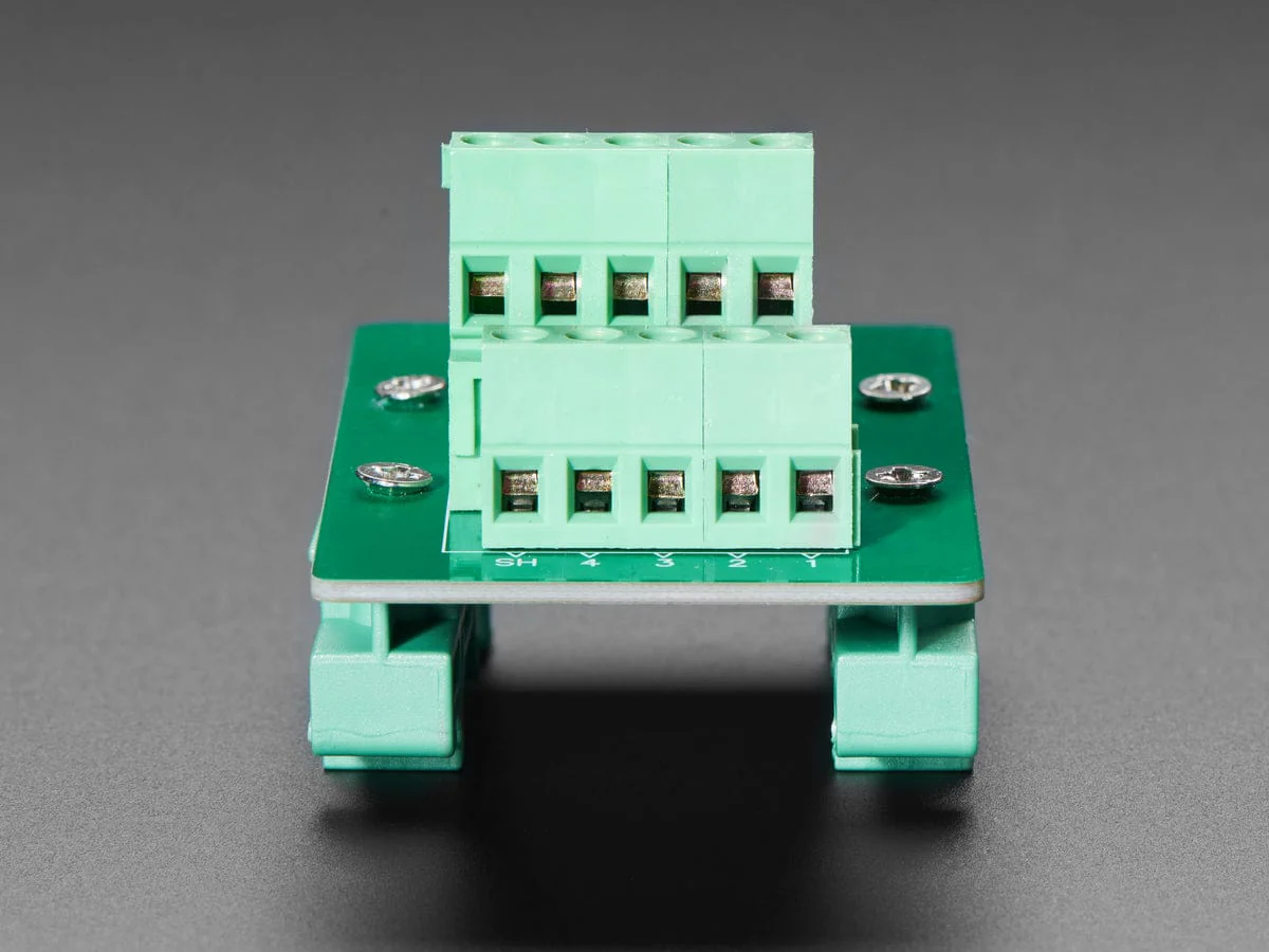 DIN Rail RJ-45 To Terminal Block Adapter (Right Angle Jack) - Image 5