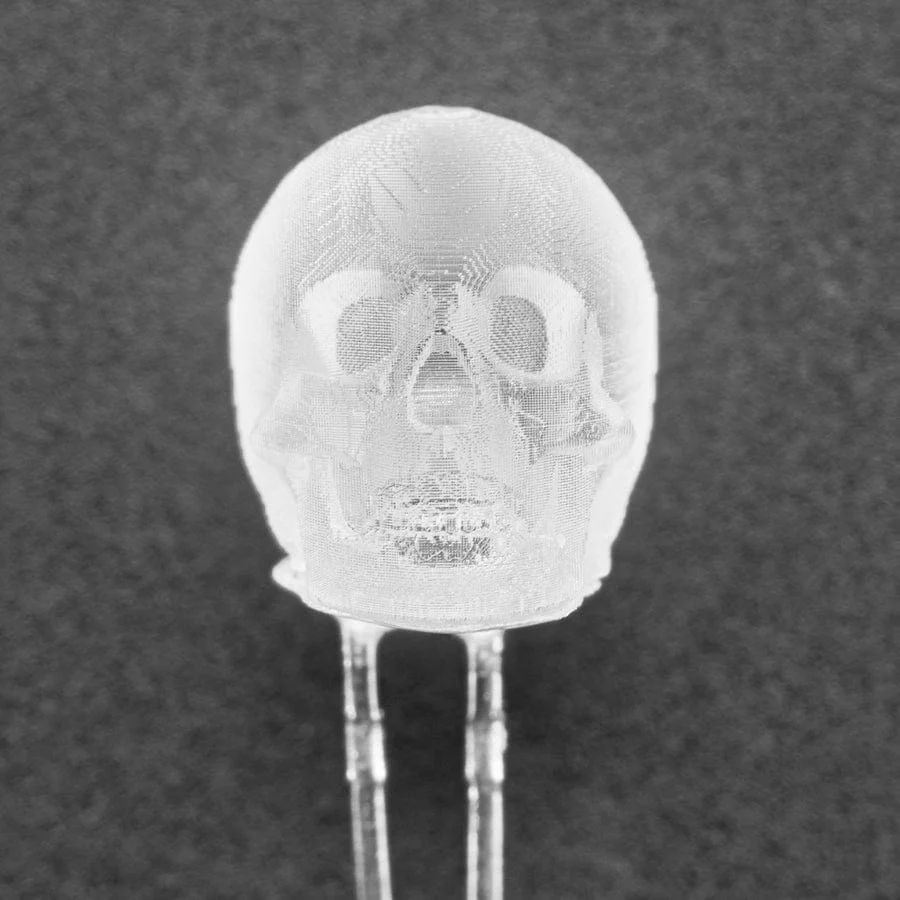 dLUX-dLITE Cool White Skull Shape LEDs (5 Pack) - Image 4