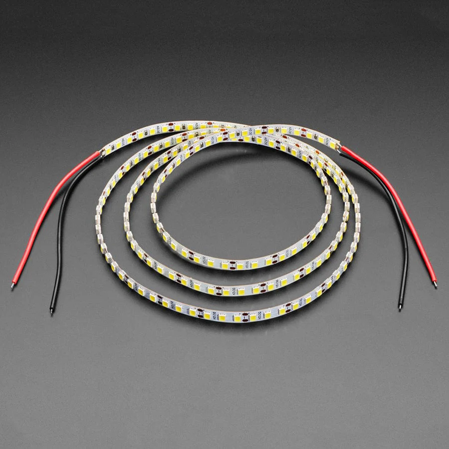 Double-Sided Single Color 12V LED Strip - Cool White 6000K - 1m