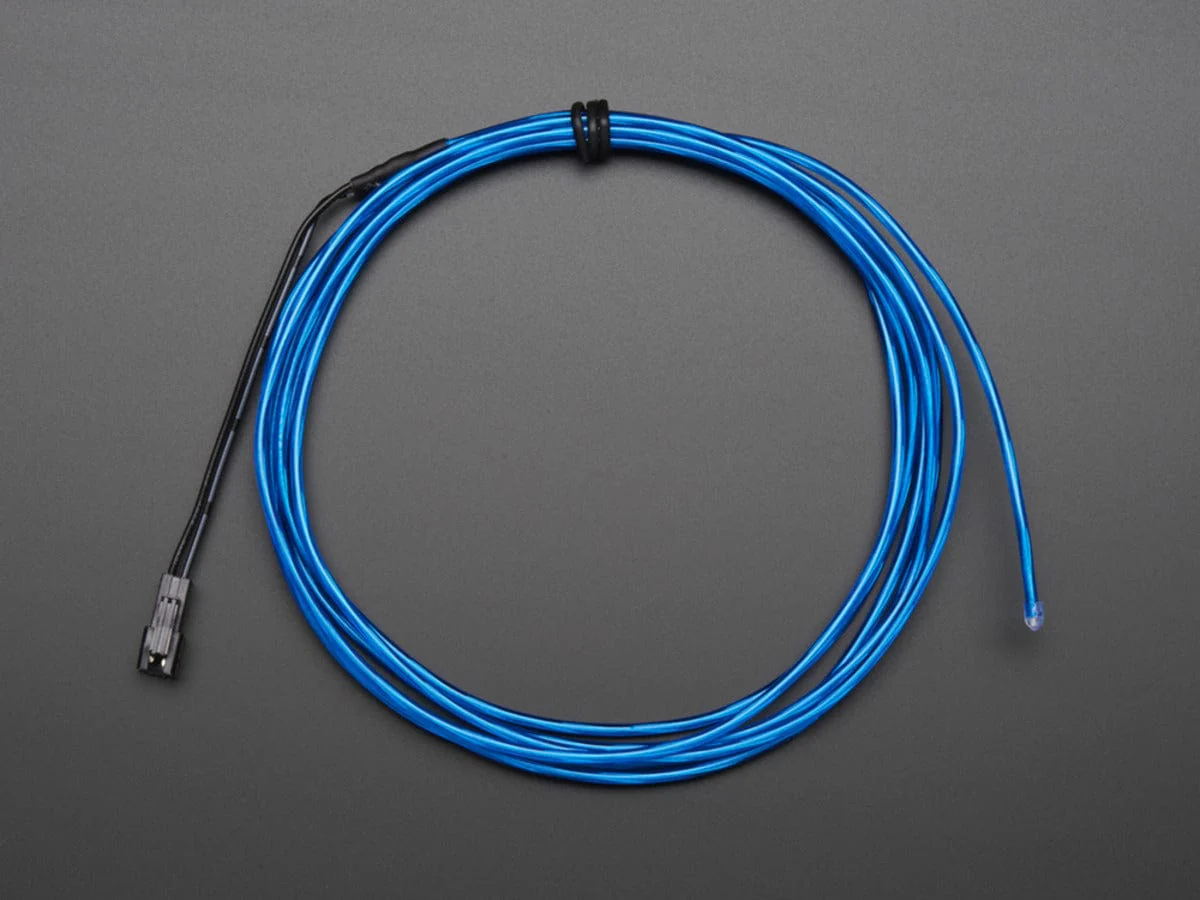 EL wire starter pack - Blue 2.5 meter (8.2 ft) [Discontinued] - Image 2
