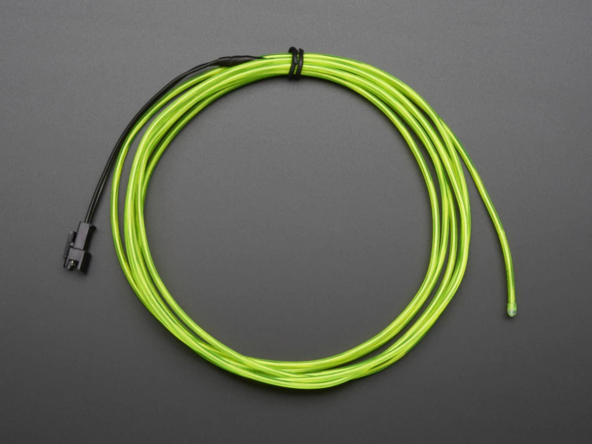 EL wire starter pack -  Green 2.5 meter (8.2 ft) [Discontinued] - Image 3