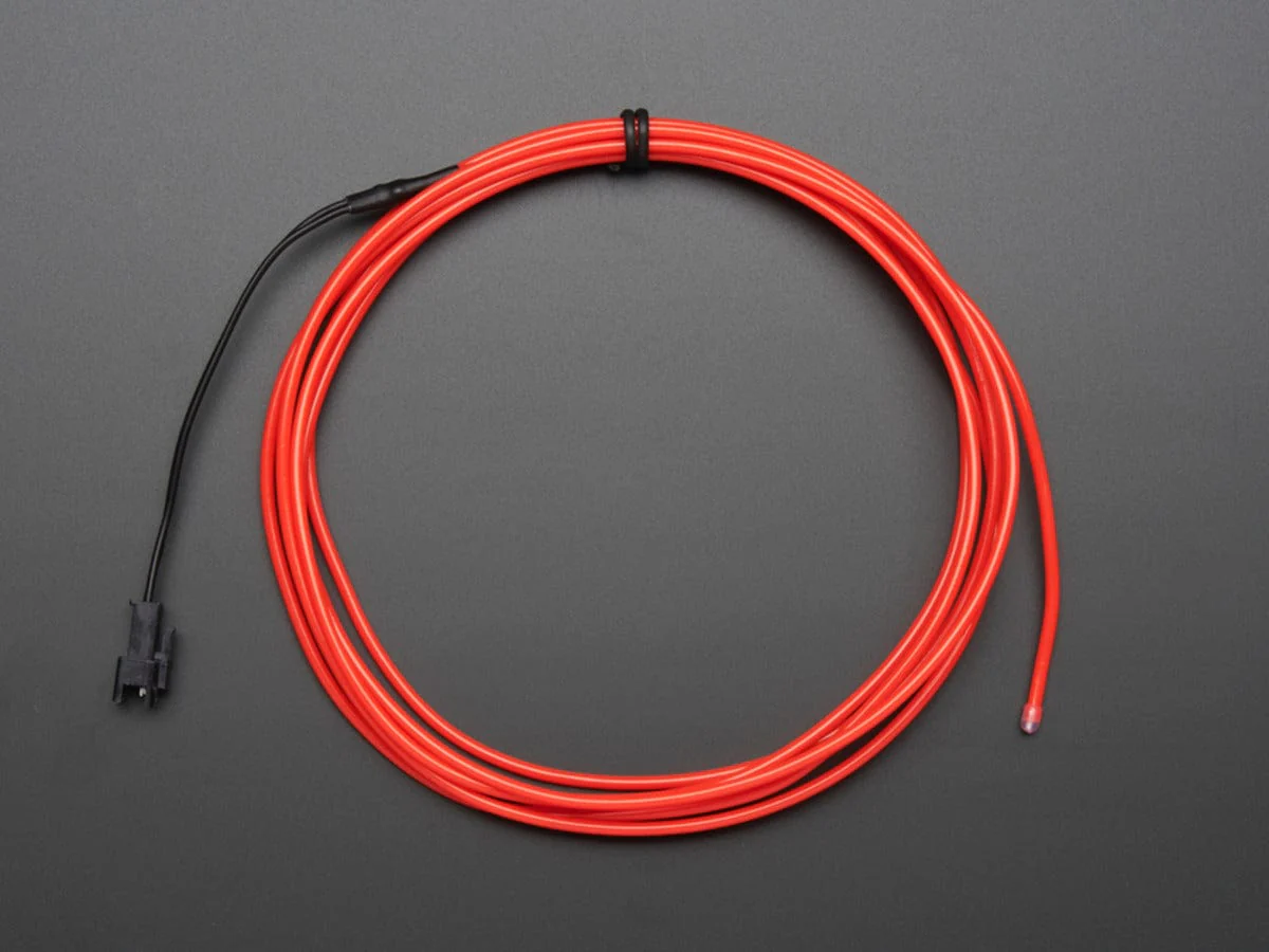 EL wire starter pack - Pink 2.5 meter (8.2 ft) [Discontinued] - Image 4