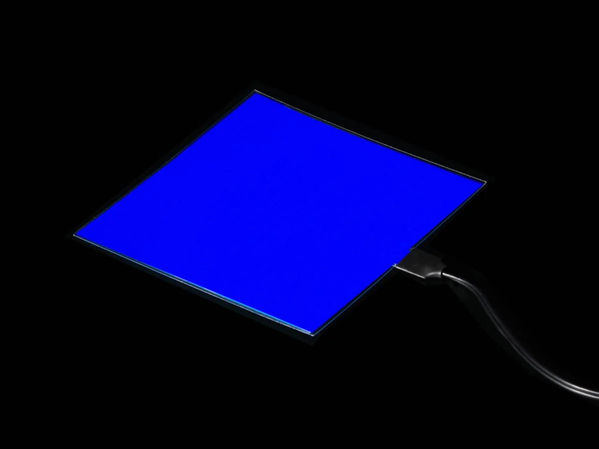 Electroluminescent (EL) Panel Starter Pack - 10cm x 10cm Blue [Discontinued]