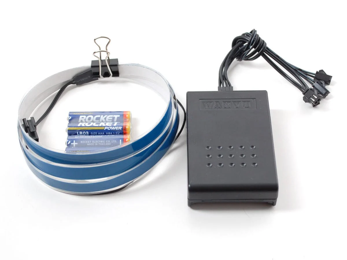 Electroluminescent (EL) Tape/Strip Starter Pack - 100cm - Blue [Discontinued]