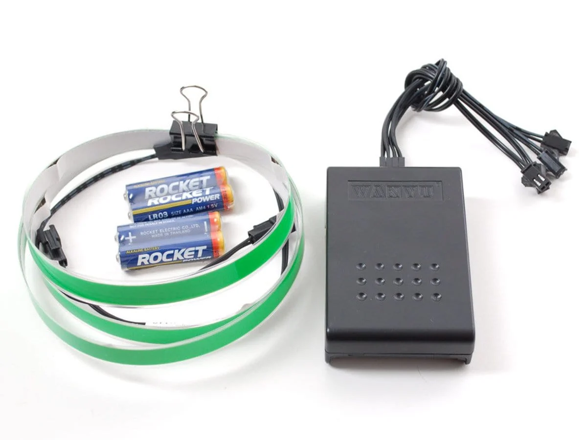 Electroluminescent (EL) Tape/Strip Starter Pack - 100cm - Green [Discontinued]