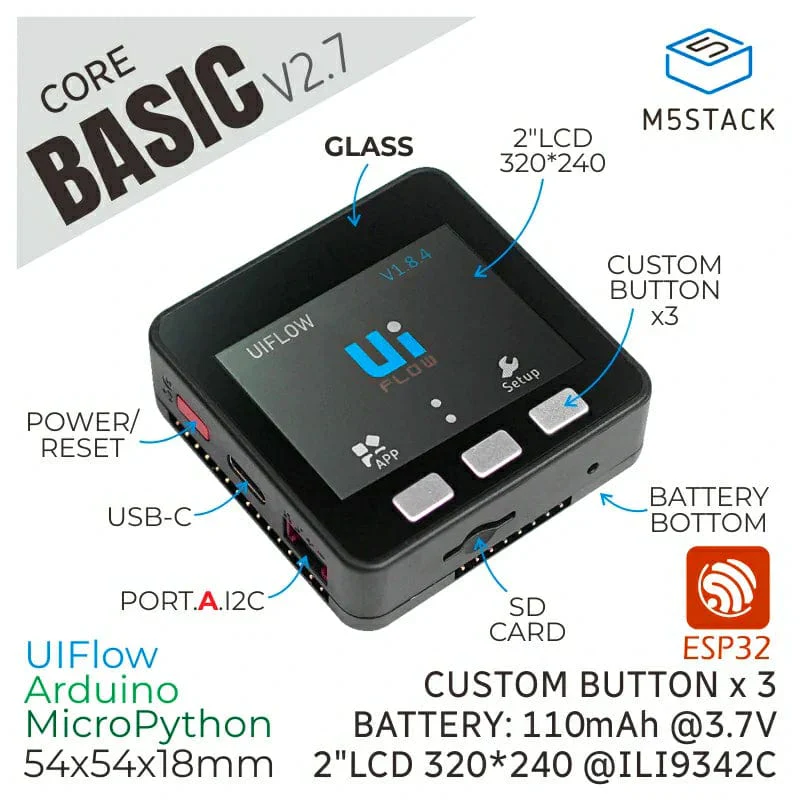 ESP32 Basic Core loT Development Kit V2.7 - Image 2