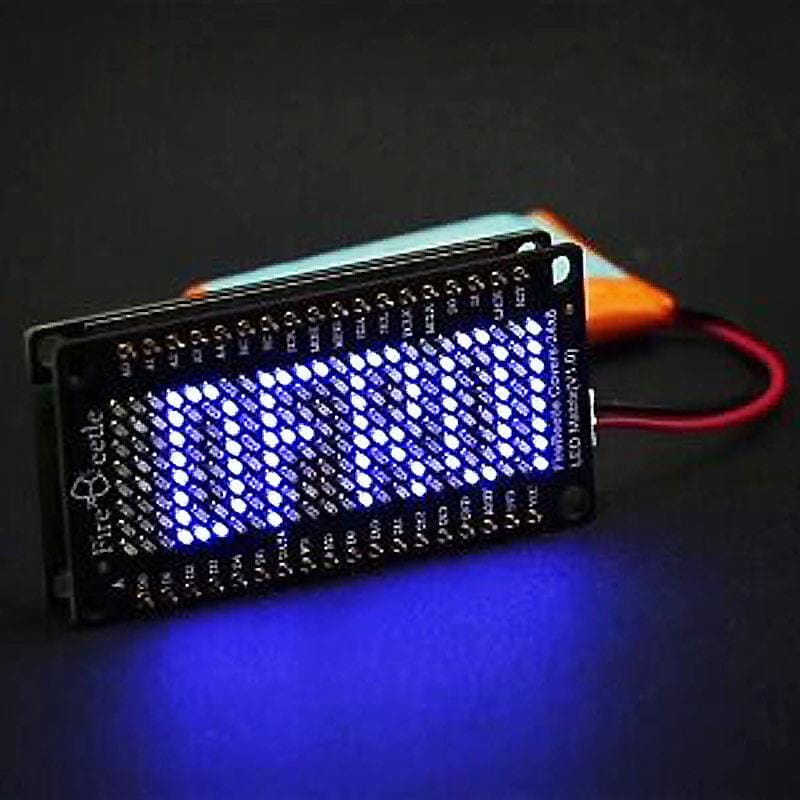 FireBeetle Covers - 24×8 LED Matrix (Blue)
