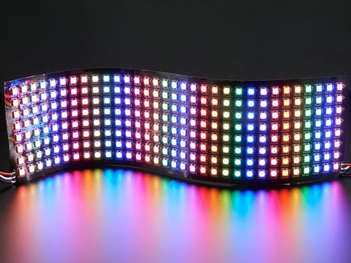 Flexible 8x32 NeoPixel RGB LED Matrix [Discontinued]