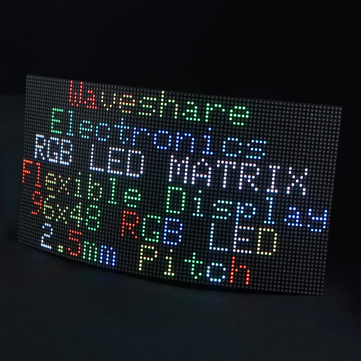 Flexible RGB Full-Colour LED Matrix Panel - 2.5mm Pitch, 96x48 Pixels