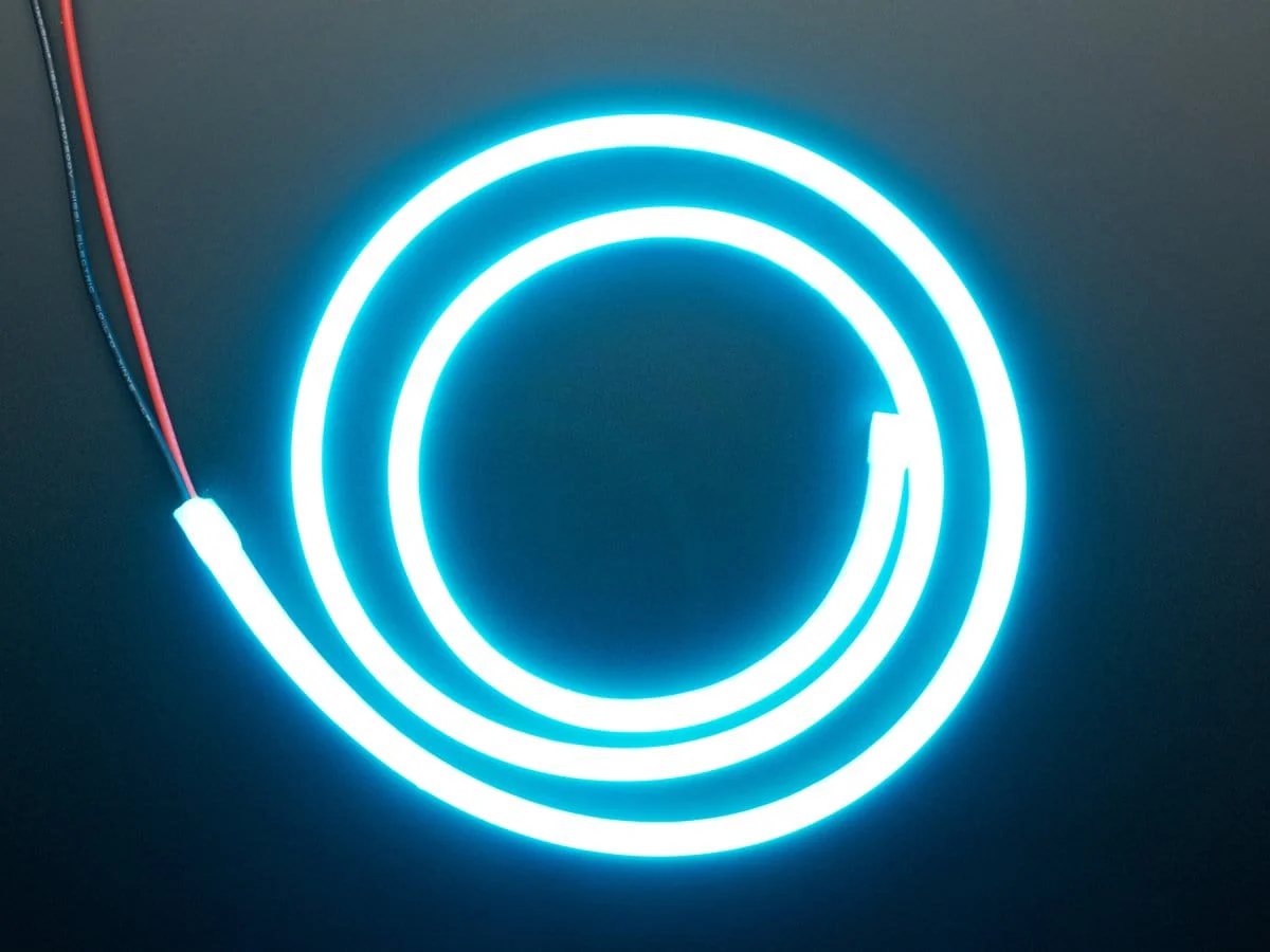 Flexible Silicone Neon-Like LED Strip - 1 Meter (Ice Blue)