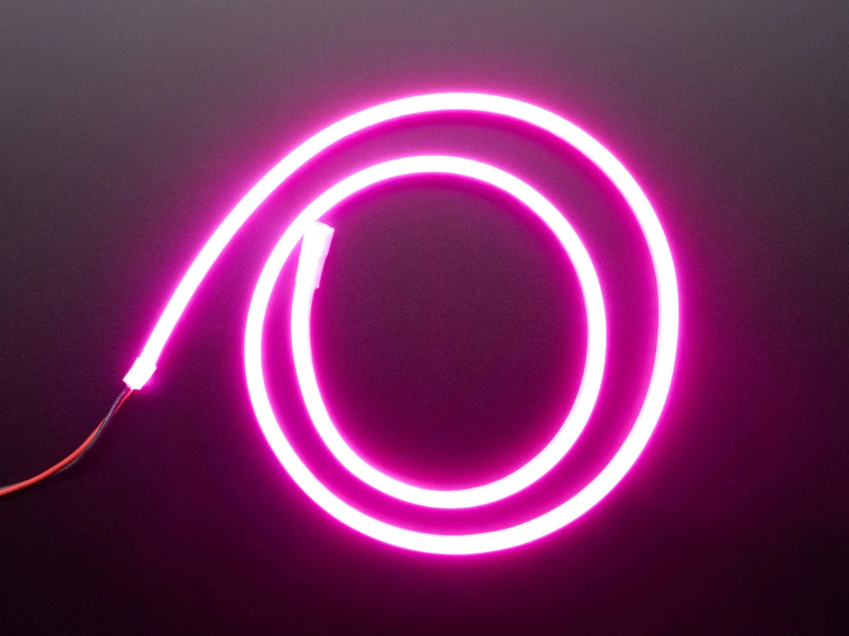 Flexible Silicone Neon-Like LED Strip - 1 Meter (Pink) [discontinued]