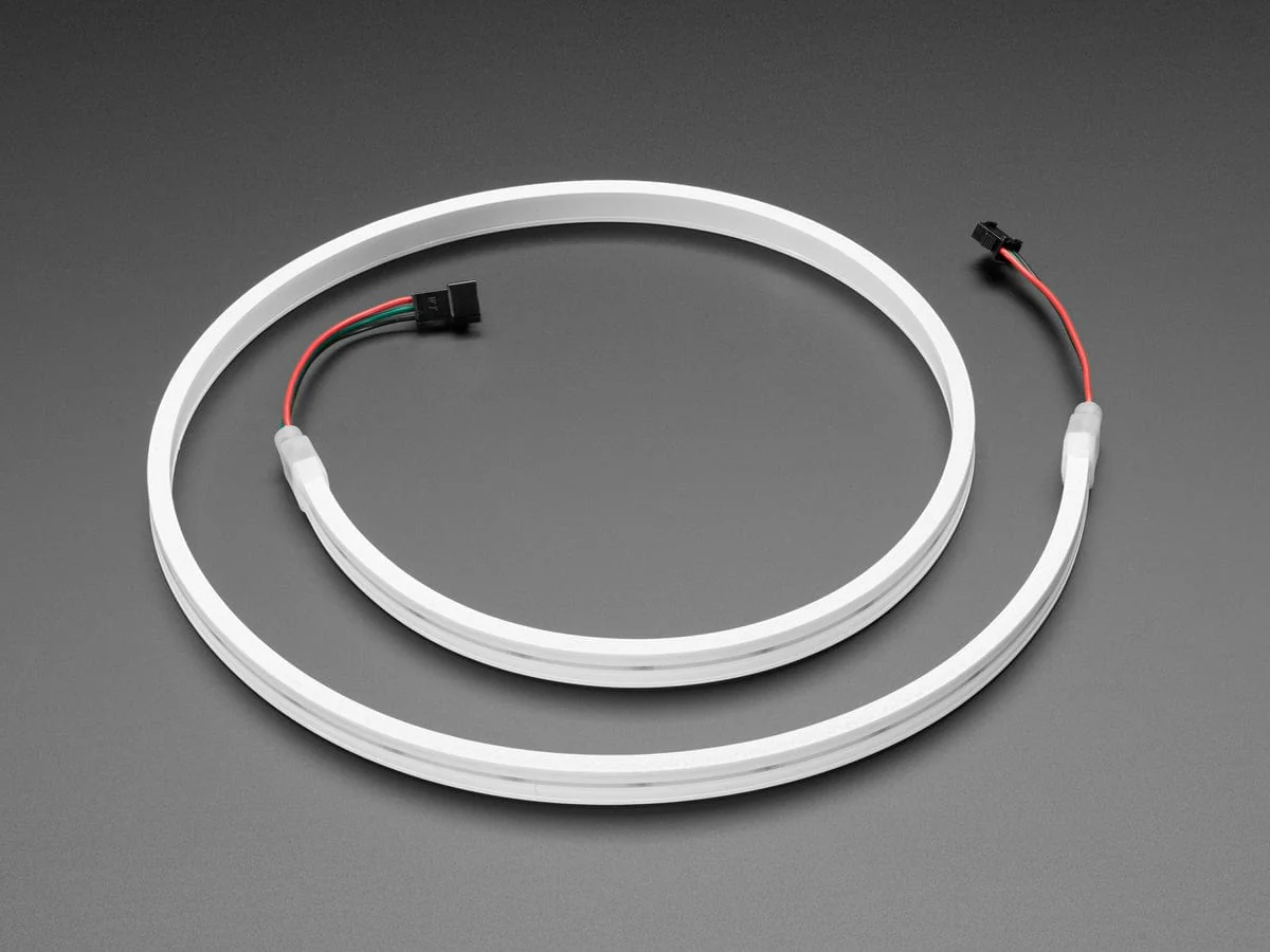 Flexible Silicone Neon-like Skinny NeoPixel LED Strip (96 LEDs per meter - 1m long)
