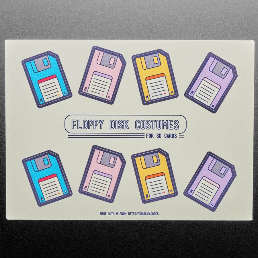 Floppy Disk Costumes for SD Cards