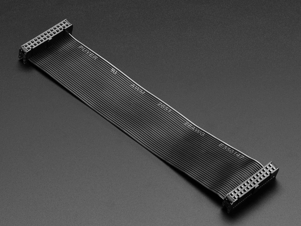 26-pin GPIO Female to Female Ribbon Cable - Black 170mm