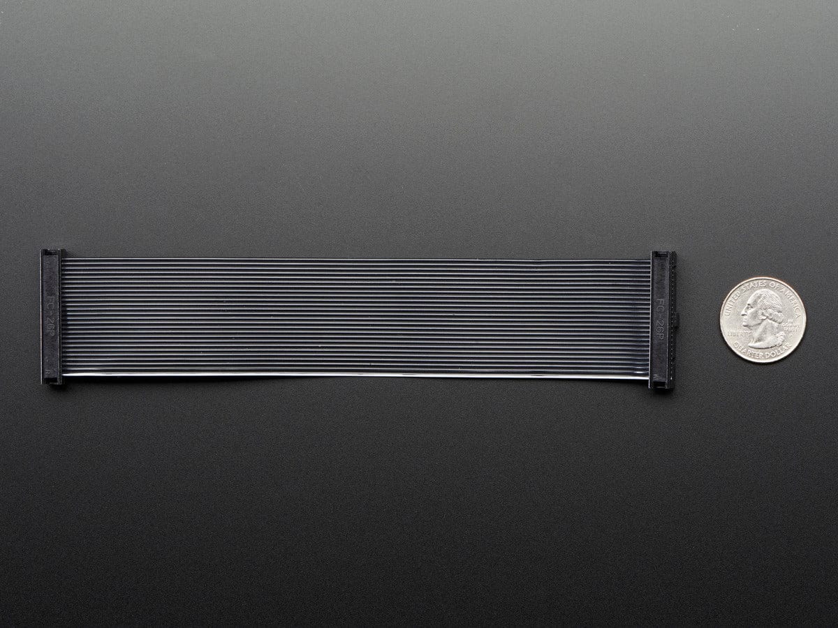 26-pin GPIO Female to Female Ribbon Cable - Black 170mm - Image 3