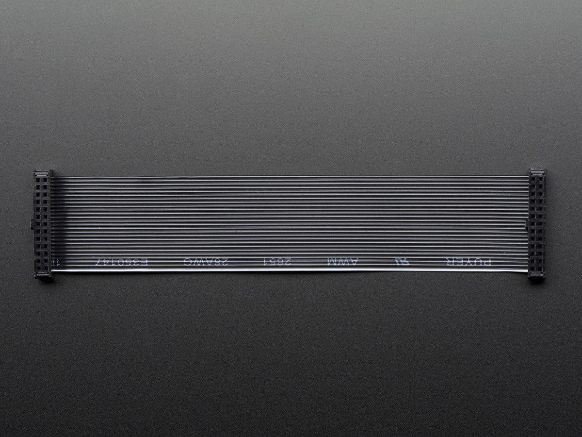 26-pin GPIO Female to Female Ribbon Cable - Black 170mm - Image 4
