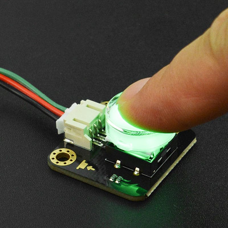 Gravity: LED Button - Green