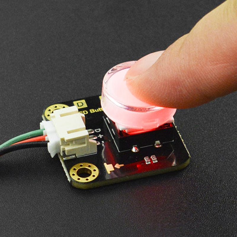Gravity: LED Button - Red