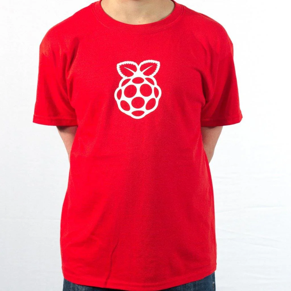 Kids Red Raspberry Pi Logo T-shirt [Discontinued]