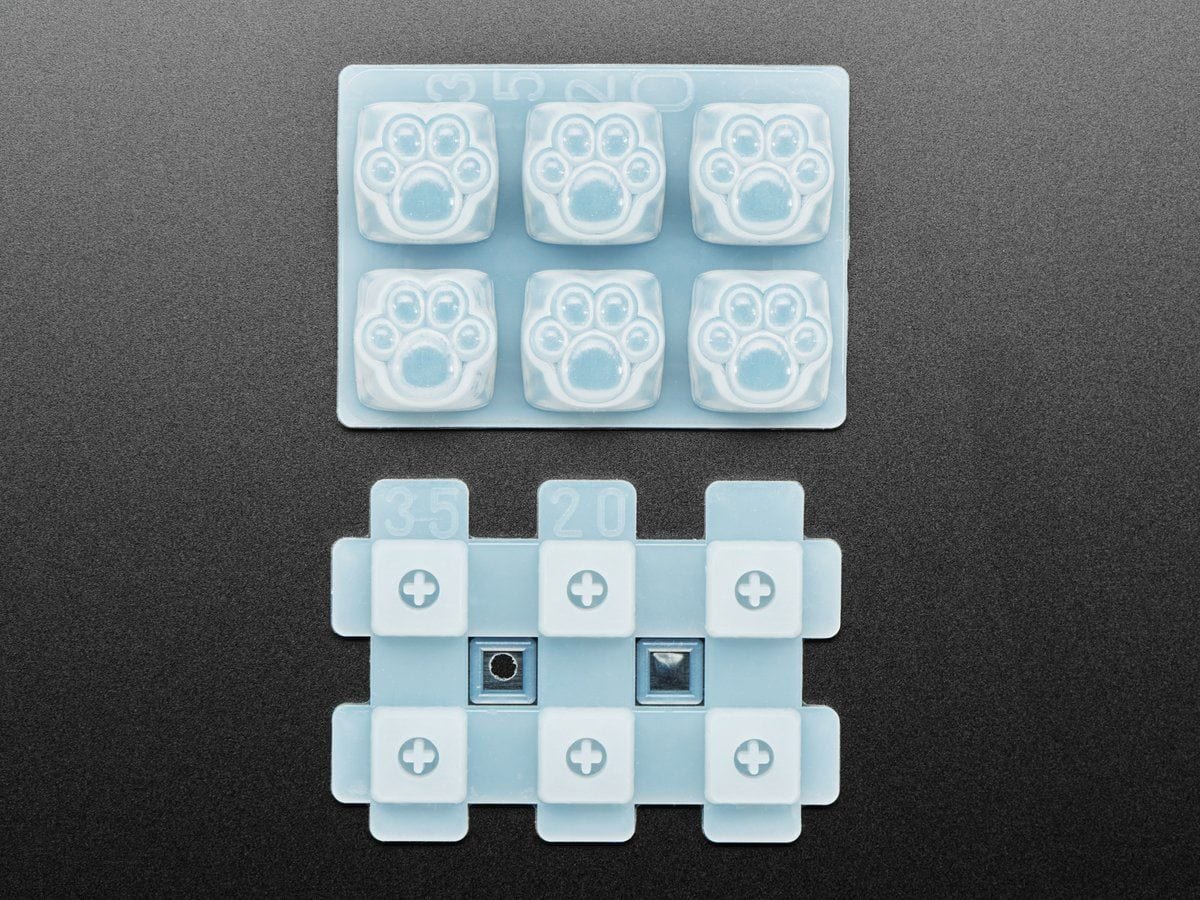 Kitty Paw Silicone Keycap Molds - MX Compatible Switches