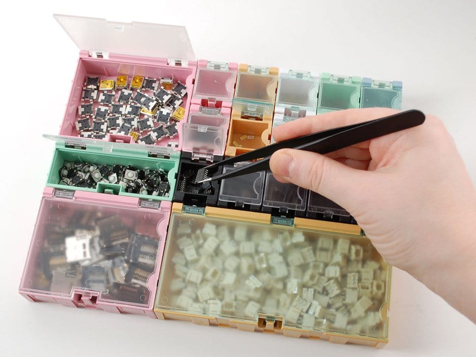 Large Modular Snap Box - SMD component storage (Orange) - Image 2
