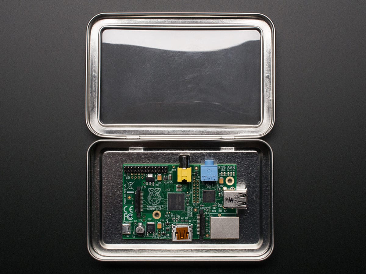 Large Tin With Clear Top Window - Image 2