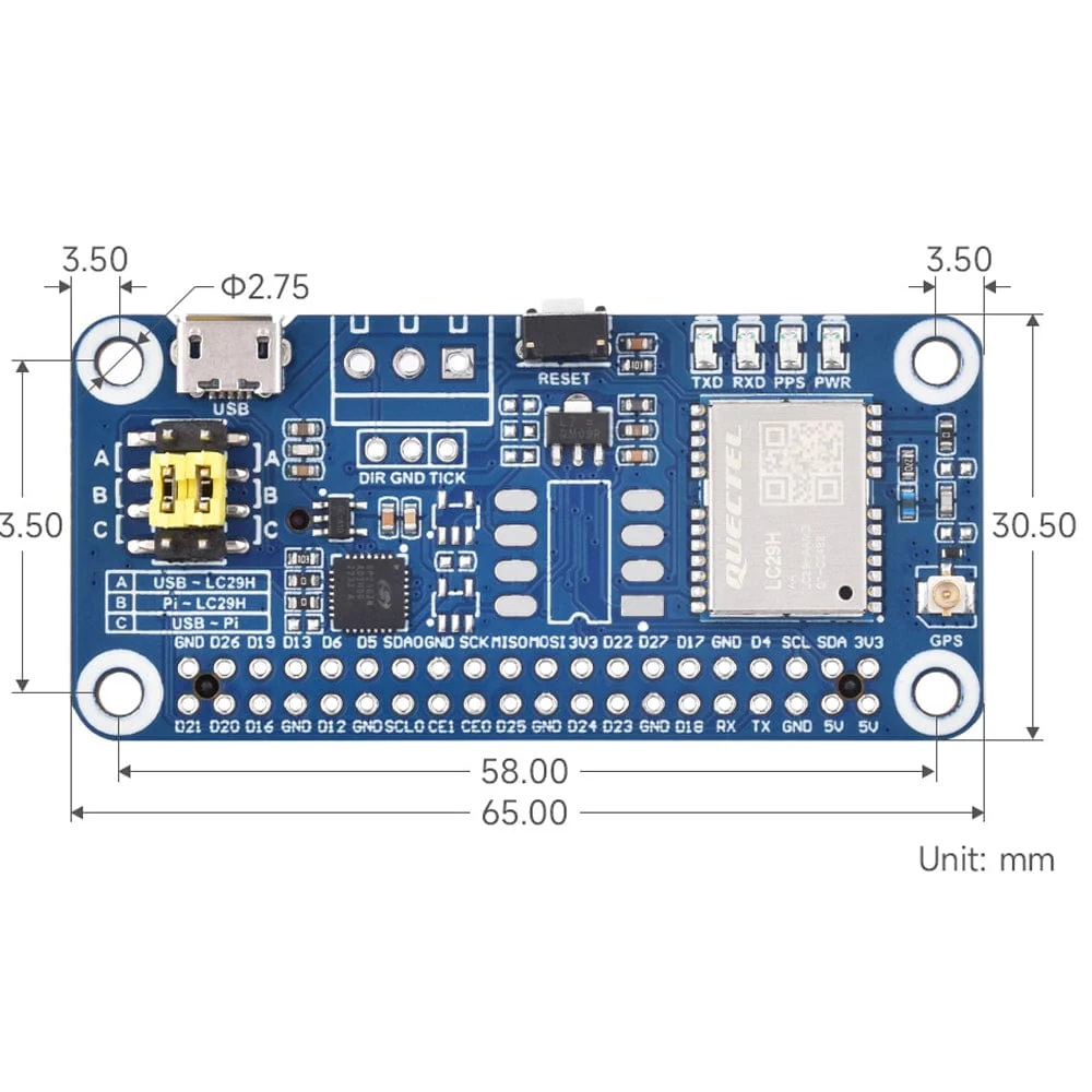 LC29H(DA) GPS/RTK HAT for Raspberry Pi - Image 6