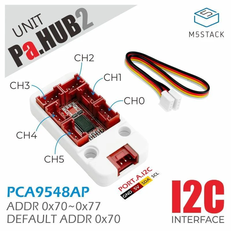 M5Stack I2C Hub 1 to 6 Expansion Unit (PCA9548APW) - Image 2