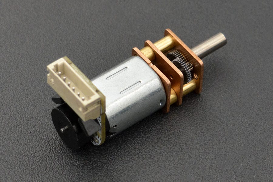Micro Metal Geared motor with Encoder - 6V 530RPM 30:1