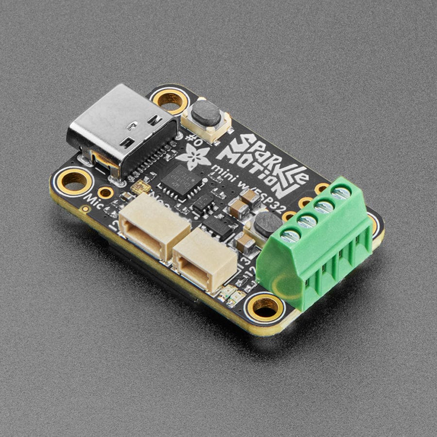 Mini Sparkle Motion with Pre-soldered Terminal Block - ESP32 NeoPixel LED Driver