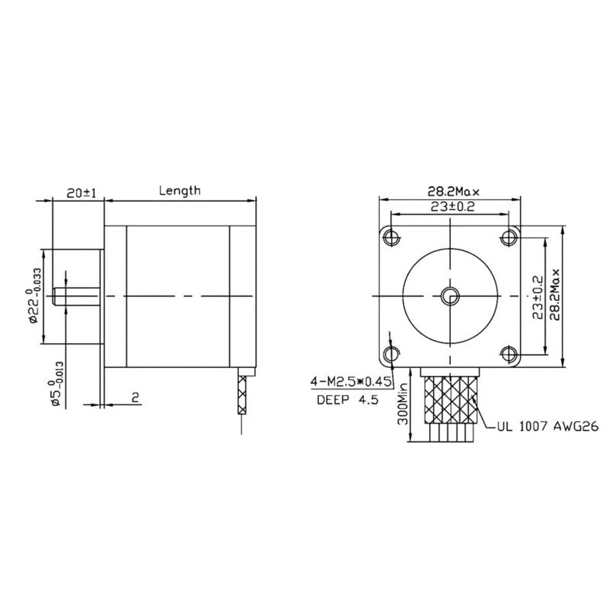 NEMA 11 Bipolar Stepper Motor: 200 Steps/Rev, 3.8V, 0.67 A/Phase - Image 4