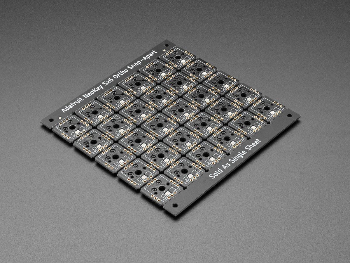 NeoKey 5x6 Ortho Snap-Apart Mechanical Key Switches w/ NeoPixel (For MX Compatible Switches)