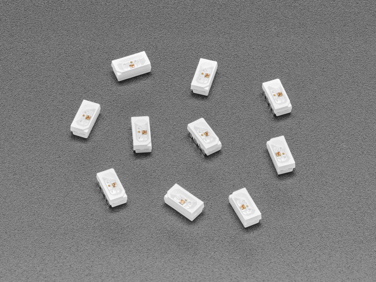NeoPixel Side-Light RGB LED w/ Integrated Driver Chip - 10-pack (SK6812B 4020)