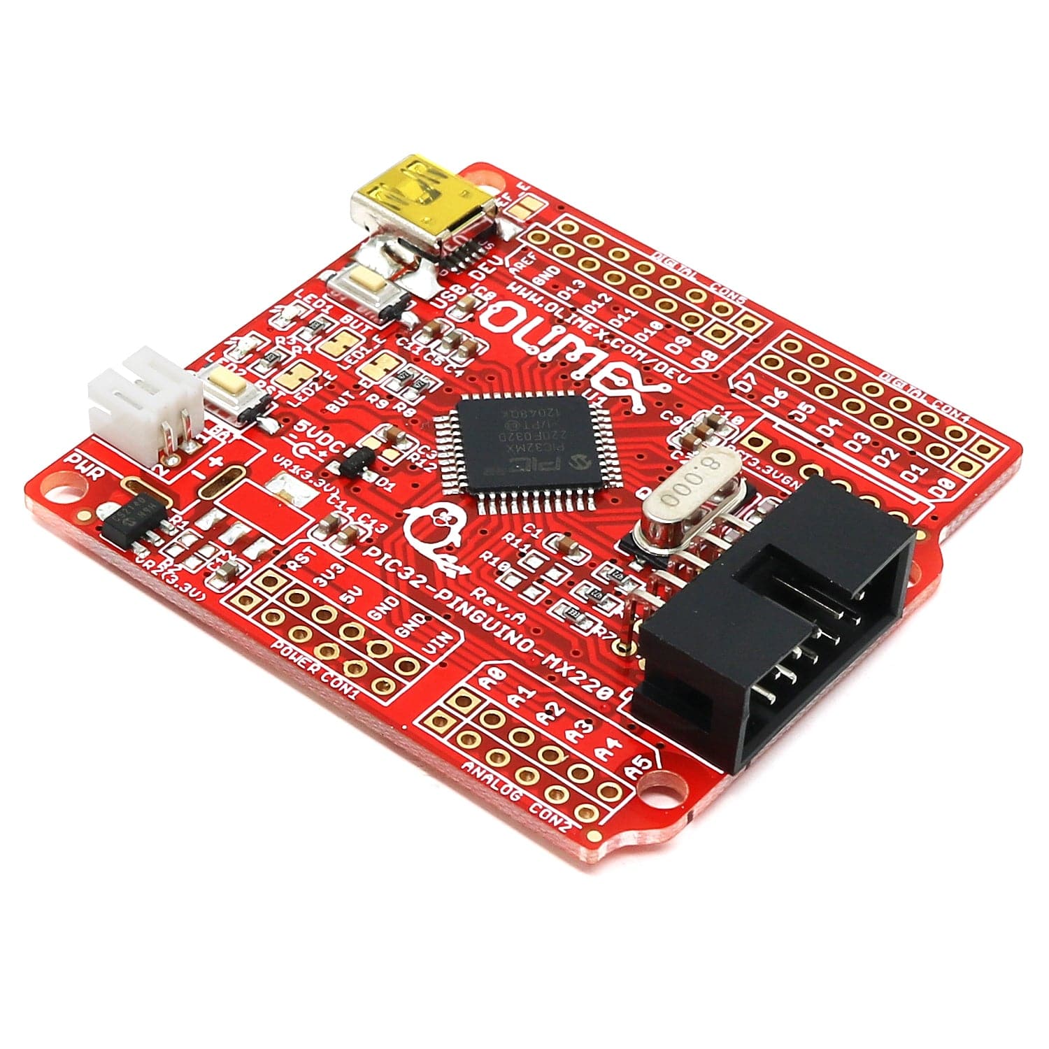 Olimex PIC32-PINGUINO-MX220 32-Bit Pinguino Development Board - Image 2