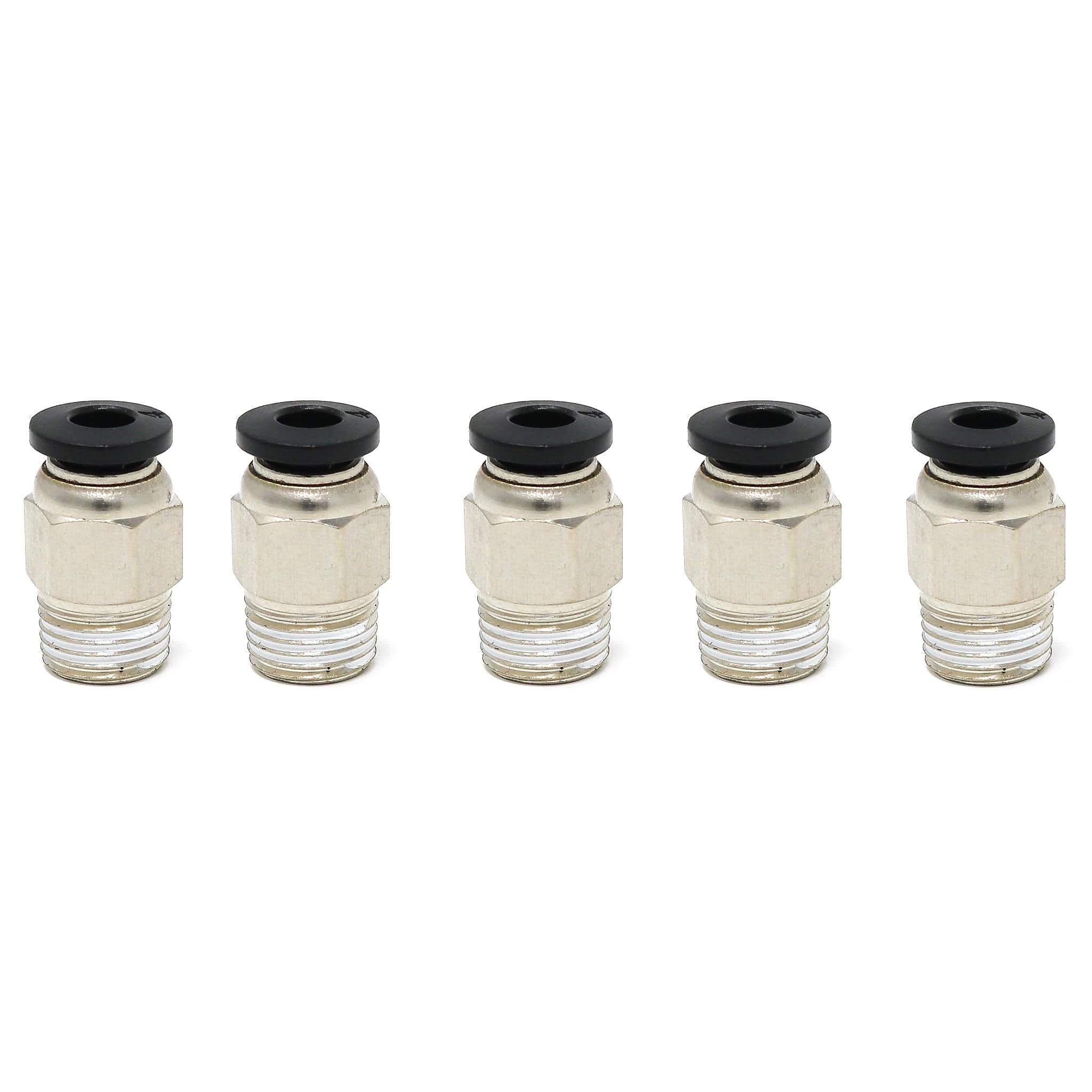 PC4-01 (Black) Pneumatic Connectors (5-pack)
