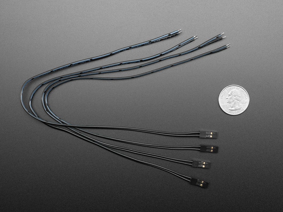 Pig-Tail Cables - 0.1" 2-pin - 4 Pack - Image 4