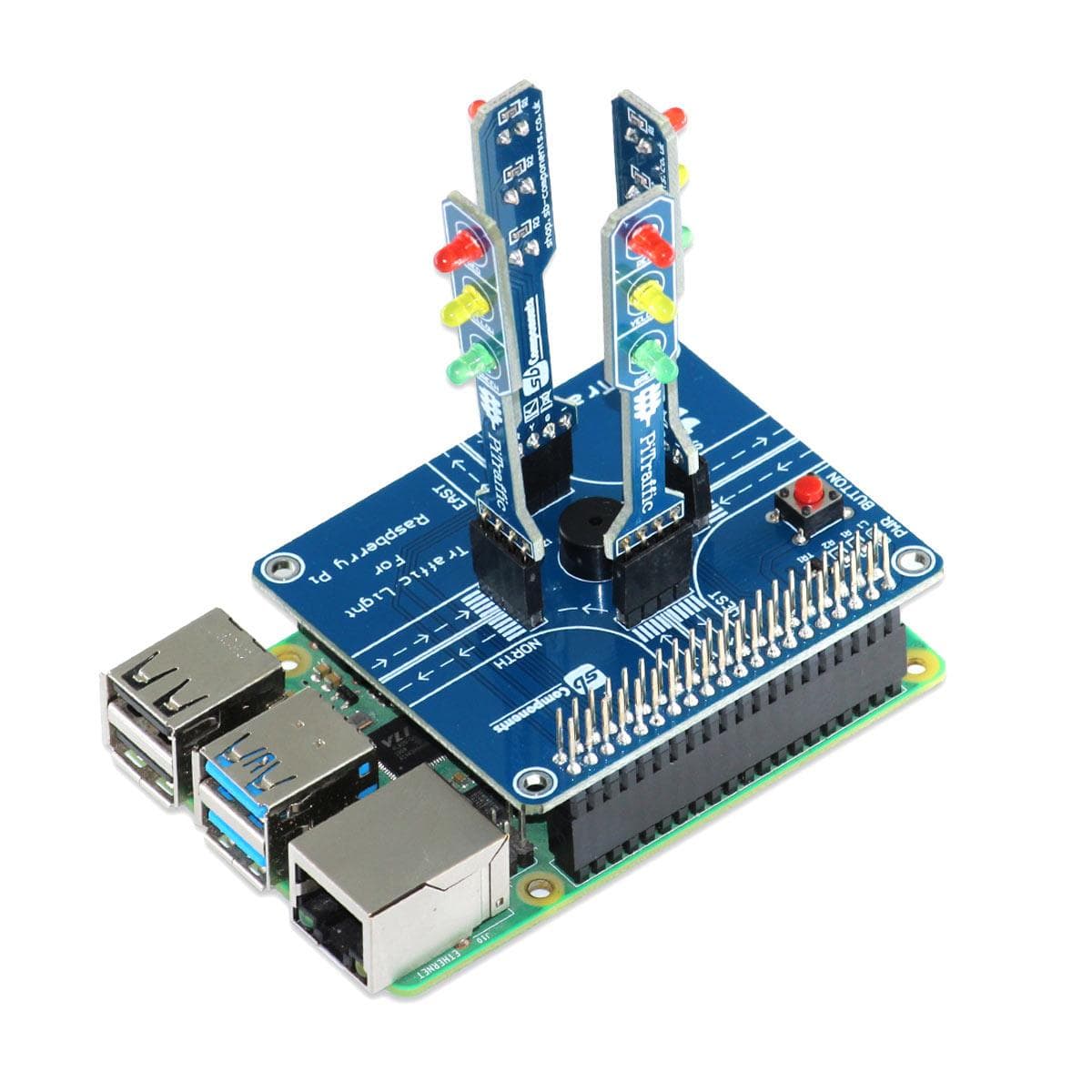 PiTraffic - Raspberry Pi Traffic Light HAT