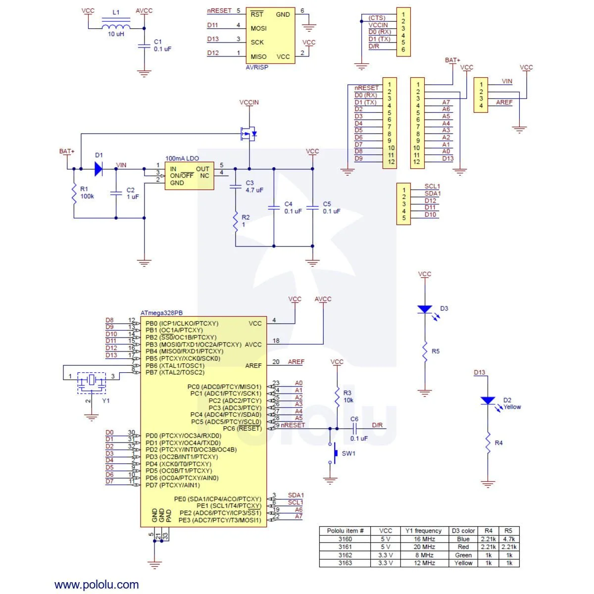 Pololu A-Star 328PB Micro - 3.3V 12MHz [Discontinued] - Image 6