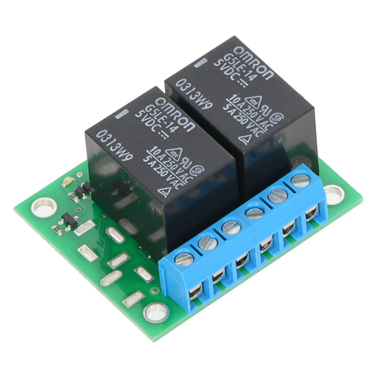 Pololu Basic 2-Channel SPDT Relay Carrier with 5VDC Relays (Assembled) - Image 2