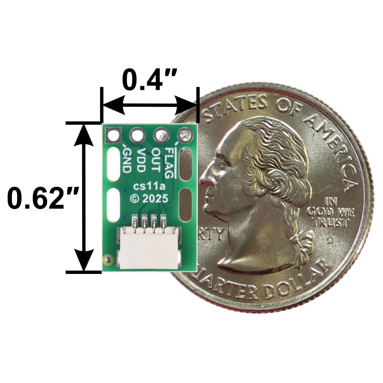 Pololu CT220RMV-HS5 Contactless Current Sensor Carrier (±15mT/150G) - Image 5